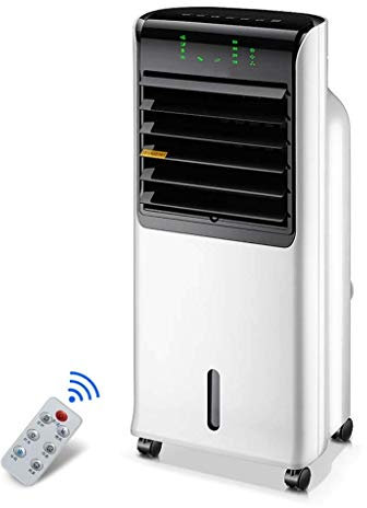 Enfriador evaporativo, enfriador de aire portátil sin aspas, ventilador eléctrico y humidificador con control remoto, aire acondicionado de 3 modos para oficina en casa little surprise