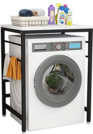 VETERS Dryer Stand Laundry Shelf over Washing Machine Storage Unit for Front Loader Washing Machine & Tumble Dryer,free Standing Bathroom Storage Unit