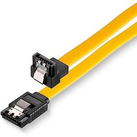sonero® set di cavi dati SATA III 6Gb/s, 2x 0,50 m, angolato + 4 pin a 2x SATA, giallo