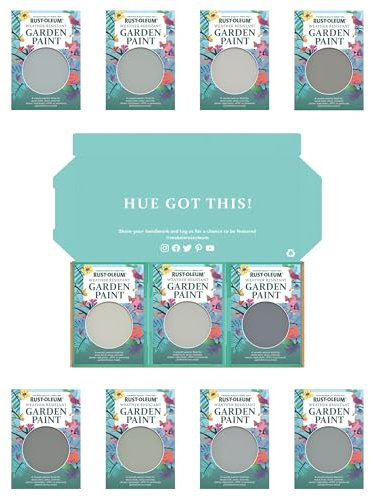 Rust-Oleum Garden Paint in Matt Finish – Dusky Greys Tester Box