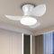 EKDADL 65CM Silenzioso Ventilatore da Soffitto con Luce e Telecomando 6 Velocità 0%-100% Dimmerabile 3 Pale Plafoniera Ventilatore da Soffitto 3 Pale