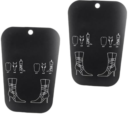DEARMAMY Supports de Bottes Maintien Long en Pvc Noir pour Femmes et Ventilation Intérieure Lot de 2 Pièces pour Bottes Cuissardes