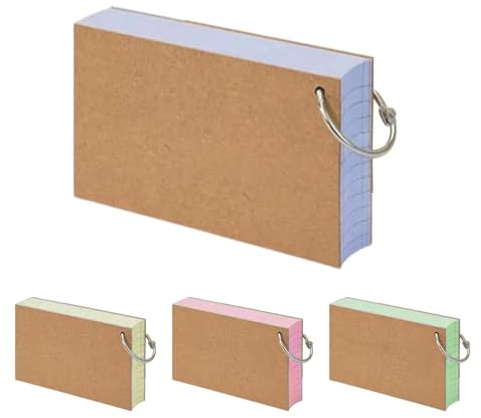 GkgWuxf Tarjetas de notas rayadas, pesadas, forradas, tarjetas de índice de 3 x 5 pulgadas para tomar notas, suministros escolares, mensajes familiares, listas de tareas, revisión de estudiantes