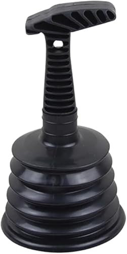 Kitchens Sink Plunger Heavy Duty Drain Unblocker Flexible & Powerful Plumbers Suction Drain Plunger with Non Slip Handle Large Bellows for Clearing Waste Pipes Blockage in Bathrooms & Showers Bath
