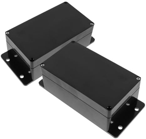 HOMOCONO 2pcs Weatherproof Enclosure Box Ear Fixings Junction Box for Outdoor Electrical Projects