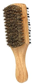 WEKADRIN Doppelseitige Bartbürste Aus Schweineborsten Mittelgroß Bart Styling Maker Für Herren Mit Holzgriff Tragbare Bartpflege Für Reisen