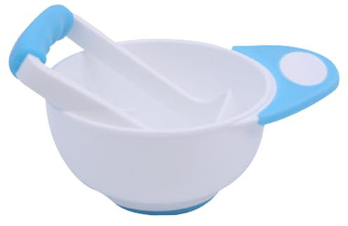 Peosaard Babynahrungshersteller Set, Babynahrung Brei, Babynahrung Masher, Babynahrungsmühle enthalten Schüssel und Stampfer für Neue Eltern
