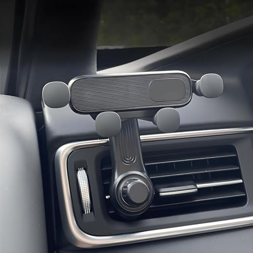 Support Telephone Voiture pour Peugeot Expert 2017-2024 et Autres Voitures, 360° Rotation Porte Téléphone Voiture pour Accroche Smartphones 4,7” à 7,0”,Black