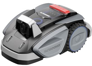 Sunseeker V3 Robot Tagliaerba Senza Filo Perimetrale 600 m², Vision AI, Doppio Occhio, Pendenza 42%, Controllo Tramite APP, Tagliaerba con Un Solo Clic