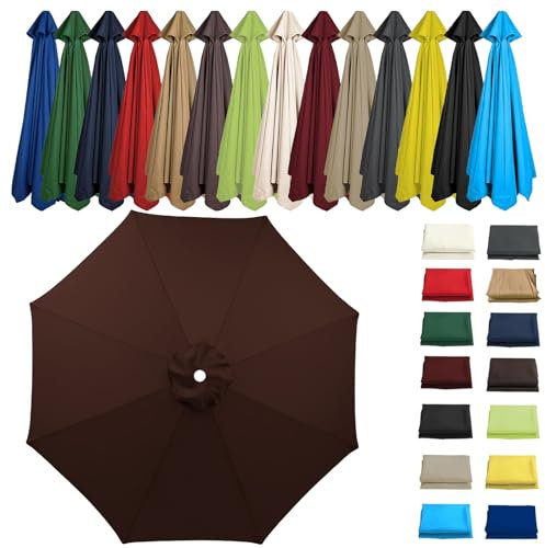 PYCJNFC Parasol de Rechange 2 m, 7 m, 3 m, UV50+, imperméable, 6/8 Baleines, Toile de Rechange pour Parasol déporté de Jardin, Table d'extérieur