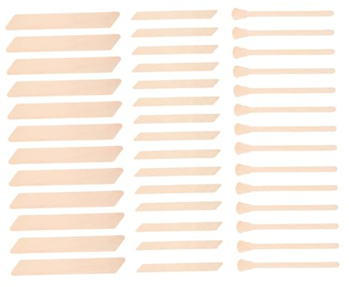 WRITWAA 150 Stück Wachsstift Zur Haarentfernung Haarwachsstift Haarentfernung Mit Wachs Wiederverwendbar Körper Wachs Für Haare Entferner Damen Schüttgut Stöcke Zweck Holz