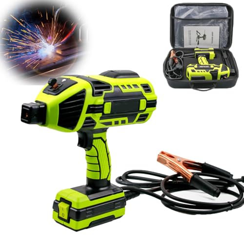 Portable ARC Welder Machine - Handheld Welding Machine with IGBT Inverter and 5 Variable Current Adjustment, Includes Toolbox for 3/32-1/8 Welding Rods