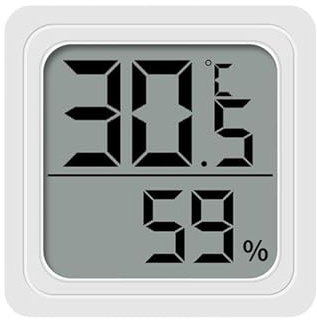 2% igrometro digitale interno, termometro per la casa e igrometro, monitoraggio della temperatura domestica accurato, picco-lo igrometro digitale, sensore di umidità a batteria per ufficio giardino