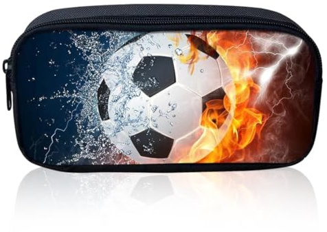 WeddHuis 1 pz Astuccio 3D Grande Capacità, Astuccio Calcio per Bambini, Ragazzi, Ragazze, Studenti