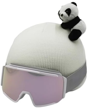 Copricasco da sci - Copricasco per moto in peluche, design divertente e , forte abbigliamento festivo Guscio invernale spesso, vestibilità elasticizzata, comfort | ideale per la pratica del patt
