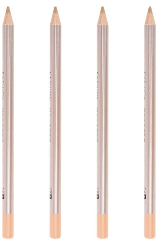 CIYODO Lot de 4 Stylos Correcteurs en Bois, Crayon Correcteur de Taches Imperméable, Teinte Ivoire 1, Maquillage Visage Anti-imperfections pour Dissimuler Boutons et Ombres, Usage