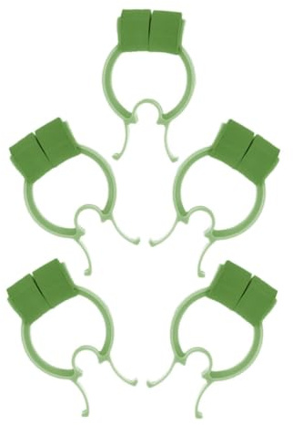 LALAFINA Clip per Naso 5 Unitá in Pom e Eva per Modellamento Nasale e Allenamento, Comoda per Uso Quotidiano, Adatta ad Atleti e Anziani, Portatile Verde