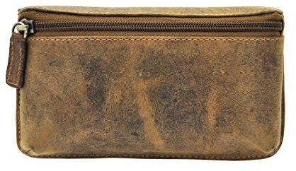Echt Leder Gürteltasche Bauchtasche Retro Flaches Design