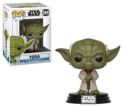 Funko POP! Bobble: Star Wars: Clone Wars: Yoda - Vinyl-Sammelfigur - Geschenkidee - Offizielle Handelswaren - Spielzeug Für Kinder Und Erwachsene - TV Fans - Modellfigur Für Sammler Und Display