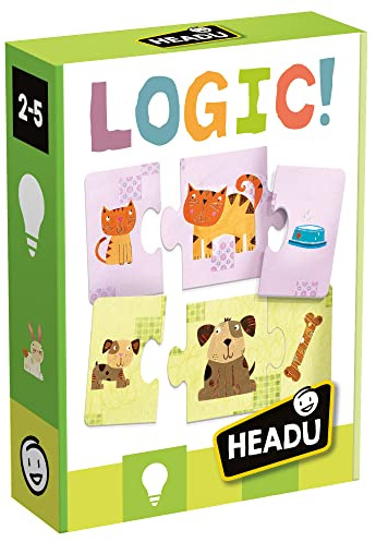 Headu - Logic | Juegos para Niños De 2 Años A 4 | Juego Educativo Niños | Domino Infantil 36 Piezas | Juegos Infantiles | Regalo Niño 2 Años A 4