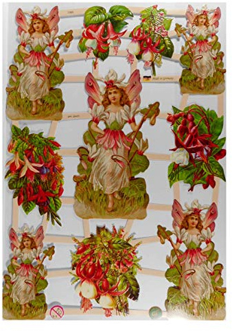 Glanzbilder EF 7365 Fee Blume Fairy Garten Posiebilder Deko GWI 648