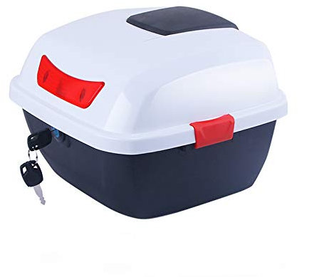 ZXCASDF Topcase Motorradkoffer Motorradkoffer-Innentaschen Set Passend Zu Gepäck, Seitenkoffern Und Top Case Aufbewahrungskofferroller Kann Helme,Weiß