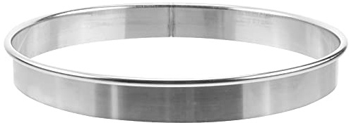 DOITOOL 7 Inch Cake Ring Round Cookie Cutters, Stainless Steel Pastry Ring Mold, Biscuit Cutter for Pastries Doughnuts Dough Cutting and Mousse Dessert Making
