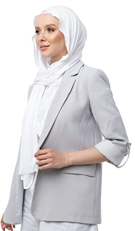 SWANISTANBUL Jersey Hijab Schal für Frauen – hochwertiges Kopftuch für Mädchen – Mode Muslimische Frauen Hijab Schals Kopfbedeckung für den täglichen Gebrauch – 55 cm x 170 cm, weiß, One size