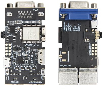 LILYGO FabGL VGA32 VGA ESP32 PSRAM Module Controller PS/2 Mouse Keyboard Graphics Library Game ANSI/VT Terminal Circuits TTGO Development Board