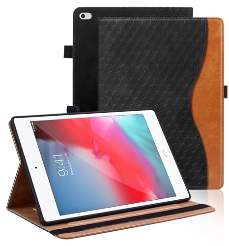 Vkooer Hülle für iPad mini 5. 4. 3. 2. Generation - Mini 7.9 inch Schutzhülle PU Leder Folio Cover mit Auto Schlaf/Aufwach, iPad mini 2019/2015 Tasche Case- Schwarz