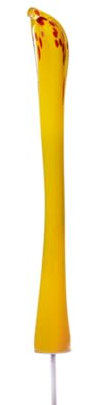 CRISTALICA Kobra Höhe ca. 60cm Gelb/Rot/Orange mit Gewindestab