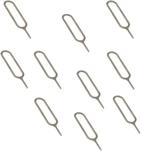 Rosojodg 10Pcs Universal SIM Card Removal Pin Needle SIM Card Tray Removal Tool SIM Card Ejector for All Models Robust and Practical Mobile Phone SIM Card Tools and Accessories