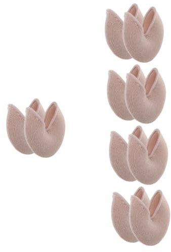 minkissy 5 Paare Fuß Zehenschutz Ballettsocken Sockenpads aus Silikongel Strohbesen Damen-Tangas tanzsocken tanzschuhe dance shoes Zehenkappen Ballett-Zehenschutz Einlegesohle