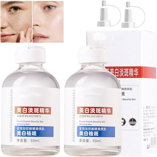 Dark Spot Remover for Face, Sun Spots and Dark Spots Remover, Dark Spot Corrector Serum, Skin Whitening Treatment, Fleckenentferner für Gesicht, Spot Korrektor Gesichtsserum für Alle Hauttypen (2PC)