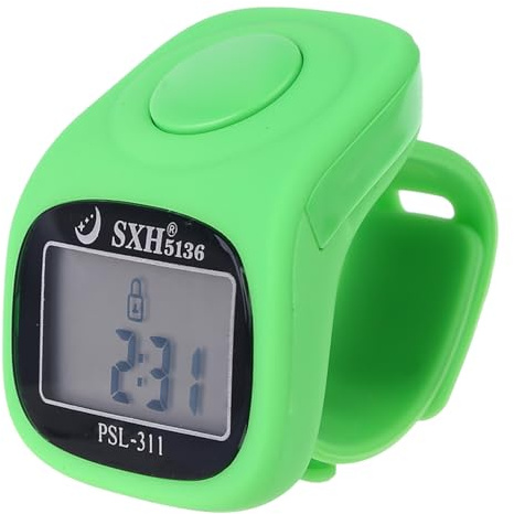 Saddgo Contatori Dita 6 Digitale LED Contatore Dito Elettronico Numero Manuale Meccanico Contatore Giro Ricordare Nuoto Contatore