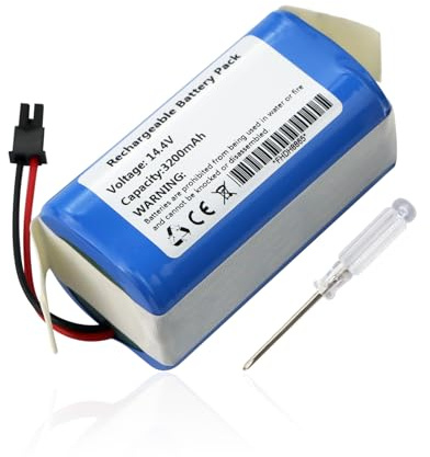 ANTIEE 3200mAh Robots Batería para Tikom G8000 Pro Battery para Aspiradora 14.4V Robot Vacuum Cleaner RoboVac
