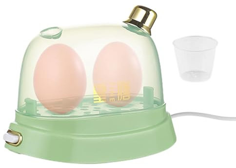 Cocedor De Huevos Duros - Miní Vaporizador De Huevos Eléctrico 120W 220V | Cuece Huevos Cocidos Con Vaso Medidor Y Cordón | Vaporera Cazadora Furtiva Para Cocinar Huevos Para El Hogar De La Cocina