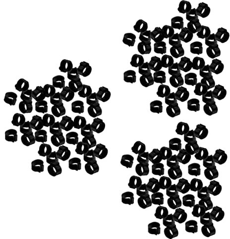 BESPORTBLE 300 STK Fleisch Taube Fußkettchen Vogelzubehör Fußring Für Taube Hühnerbeinbänder Taubenfußringe Küken Bein Hühnerbein-Marker Vogelring Taubenbeinringe Taubenbedarf Plastik