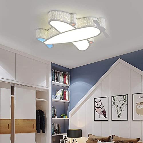 ZTZBFGM Weiß,White Light, Moderne Cartoon LED Kid Flugzeug Lampe Deckenleuchte Kinder Zimmer Junge Schlafzimmer Hause Deckenlampe Beleuchtung Kinderzimmer Dekorative Deckenlampe