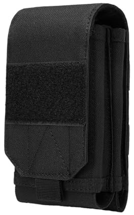 Pochette Téléphone Tactique, Molle Sac Ceinture pour Téléphone Mobile, Poche Utilitaire à Double Couche,Tissu Oxford 600d, pour Le Camping en Plein Air et la Randonnée