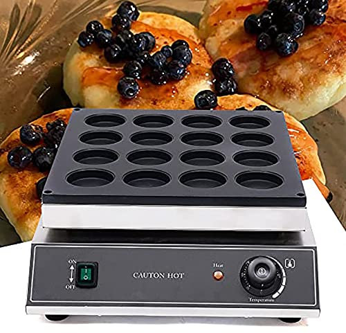 Macchina per waffle elettrica commerciale, macchina per waffle antiaderente per dolci di fagioli rossi con controllo della temperatura e del tempo, piastra per waffle elettrica in acciaio inossidabi