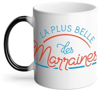 Mug Thermo-réactif Tasse Magique - La Plus Belle des Marraines Beauté Famille - 325 ml
