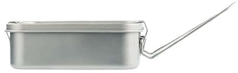 SDVantage 1PC Pure Titanium Lunch Box 1200ML， Foldable Portable Bento Box Suitable for Outdoor Camping，One Color-1200ml
