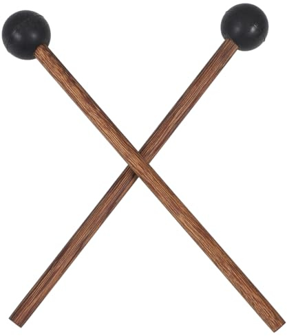JOINPAYA Marimba Schlägel Glatte Oberfläche Bequem zu Halten mit Holzgriff und Gummikopf für Xylophon und Percussion Instrumente