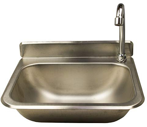 AcMax Handwaschbecken Waschbecken Gastronomie Hygienebecken 38x19x30cm Edelstahl
