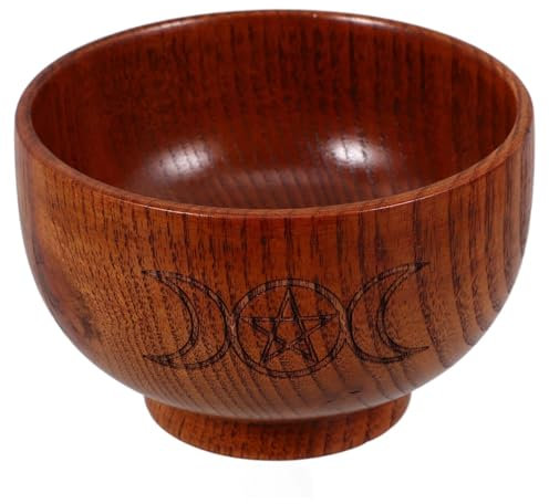 Alipis Cuenco Decorativo De Altar Soporte Ritual De Madera Decoración Lunar Para Hogar