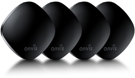 Onvis Smart nyckelfinnare, Bluetooth plånboksspårare kompatibel med Apple Wo är? APP (iOS NUR), Key Finder för bagage/väskor/fodral, 3 års batteritid, Apple MFi-certifierad