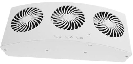 Happyyami Ventilador Solar de Refrigerador Automático Ecológico Compatible con Diversos Enfriador de Aire Portátil Circulación y Control de Temperatura