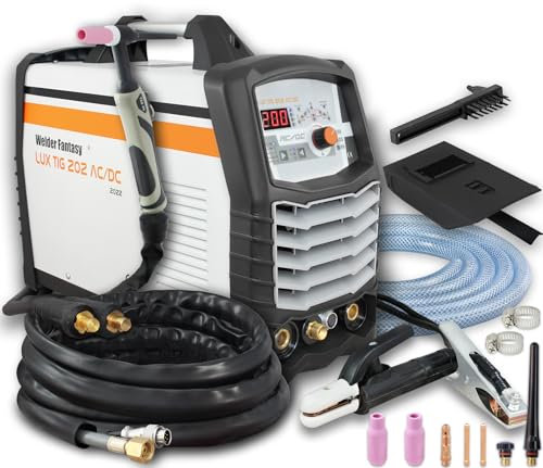 Welder Fantasy Lux TIG 202 - Saldatrice TIG 5-200 Amp CA/CC, in alluminio, acciaio inox