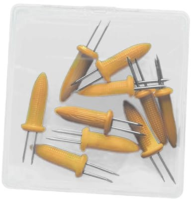 Amagogo Porta Mais, raccogli Mais, Porta pannocchie, forchette da Frutta per Cucina, riunioni di Famiglia, Picnic, 10 Pezzi
